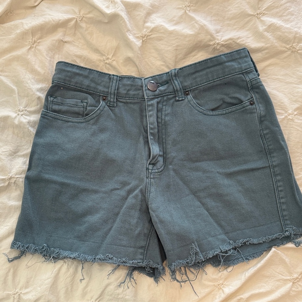 BDG Women's Frayed Hem Denim Shorts
